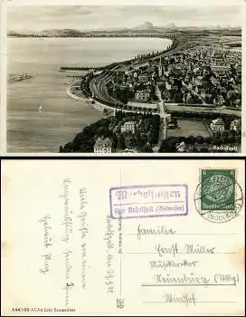 78315 Radolfzell Landpoststempel Markelfingen o 31.8.1937