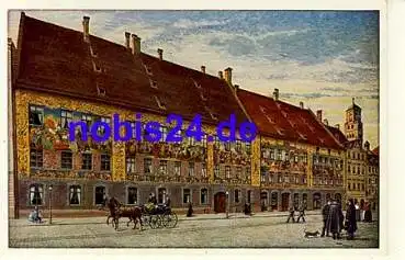 Augsburg Fuggerhaus Künstlerkarte *ca.1930