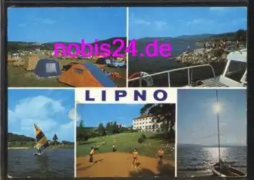 Lipno Horni Plana Camping Zeltplatz o 24.6.1983