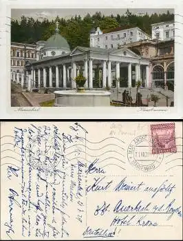 Marienbad Kreuzbrunnen Sudetenland o 1929