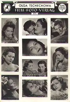 Tschechowa Olga Großbild ca. A5 Schaukasten-Werbefoto