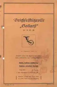 Werbezettel A5 Deichselstützrolle Goliath