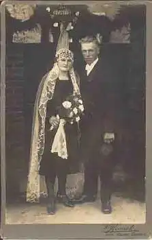 Hochzeitsfoto Kabinetkarte ca.1910