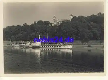 Elbdampfer "Dresden" Echtfoto Walter Hahn ca.A5 um 1970