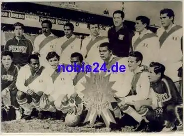 Peru Fussball Nationalmannschaft Echtfoto Grossfoto ca.1970