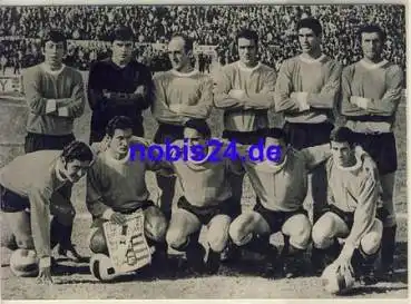Uruguay Fussball Nationalmannschaft Echtfoto A5 ca.1970