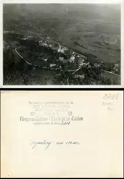 Kunreuth Regensberg Echtfoto Fliegeraufnahme (ca.17cm x 12 cm)
