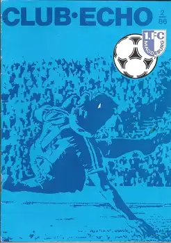 1.FC Magdeburg Club-Echo Fußball DDR-Oberliga 2/86