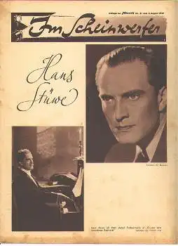 Hans Stüwe  Im Scheinwerfer 1939 Filmwelt 31