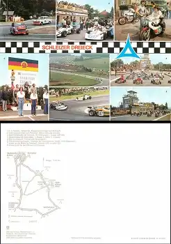 Schleiz Dreieckrennen Motorradrennen Grosskarte * 1978