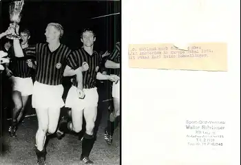 AC Mailand Karl-Heinz Schnellinger Europapokal Sieger 1969 Pressefoto