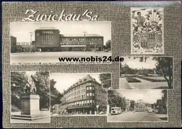 Zwickau Grosskarte ca. A5, gebr. 1966