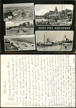 Kirchdorf Insel Poel Grosskarte ca. A5 * 1964