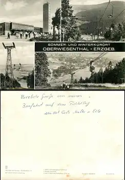 09484 Oberwiesenthal Grosskarte ca. A5 gebr. 1973