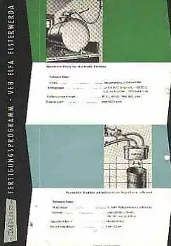 Melkanlagen Landwirtschaft Fertigungsprogramm Firma Impuls VEB ELFA Elsterwerda 8 Seiten 1958