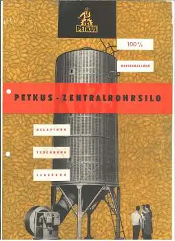 Zentralrohrsilo Landwirtschaft Prospekt 6 Seiten VEB Petkus Wutha 1961