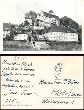 97453 Schonungen Schloss Mainberg o ca. 1940