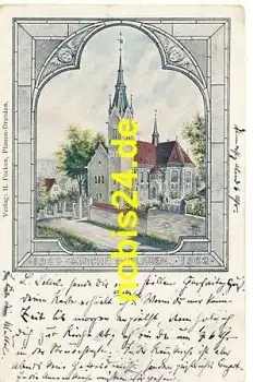 Plauen Dresden Kirche  o 7.3.1902