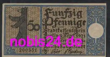 Neukölln Berlin Notgeld Bezirk 14 50 Pfennige um 1921