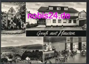 36280 Hausen Gasthaus Zur Post  *ca.1965