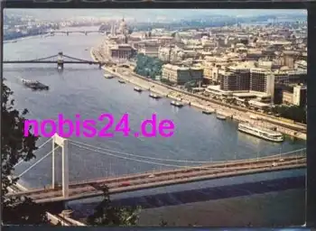 Budapest Latkep Brückenansicht o ca.1980