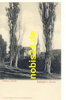 Schönfeld Dresden Schloss Kirche  *ca.1910