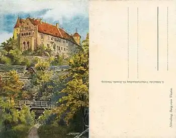 Nürnberg Burg Künstlerkarte *ca.1906