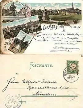 Fürth Farblitho o 12.3.1898