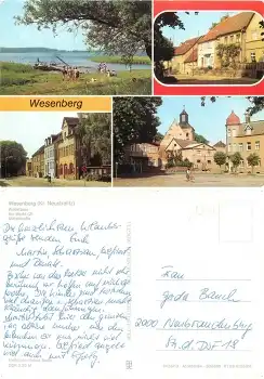 17257 Wesenberg Mehrbildkarte gebr. 1984