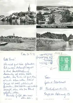 17258 Feldberg Mecklenburg Mehrbildkarte o 21.7.1975