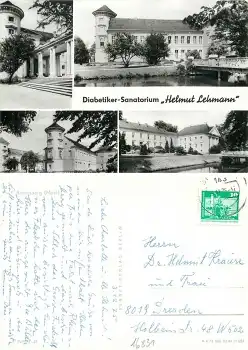 16831 Rheinsberg Diabetiker Sanatorium "Helmut Lehmann" o 4.12.1975