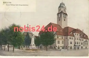 06556 Artern Neues Rathaus Kriegerdenkmal o 1906