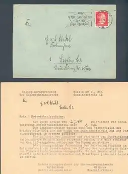 Holzeinkaufsschein vom 12.7.1944 des Reichsinnungsverbandes des Korbmacherhandwerks