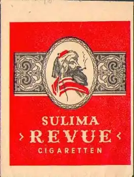 Sulima "Revue" Zigaretten Tüte ca. 1940