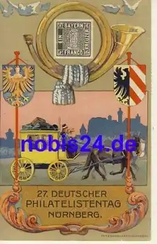 Philatelistentag Nürnberg Ganzsache o 1921