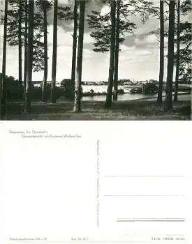 17255 Drosedow Gesamtansicht mit Krummer Wolken See *1962 Hanich0622