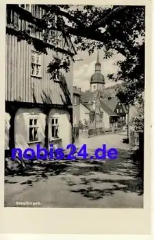 08309 Sosa Strasse mit Kirche *ca.1955