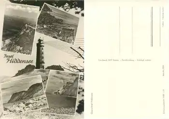 18565 Hiddensee Mehrbildkarte Leuchtturm *1966 Hanich1504
