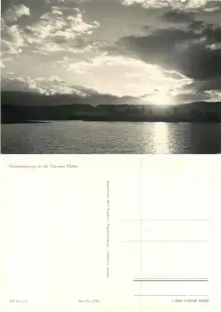 01744 Malter Talsperre Dippoldiswalde Abendstimmung *1969 Hanich1386