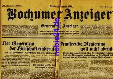 Bochumer Anzeiger 212 Jahrgang 1933