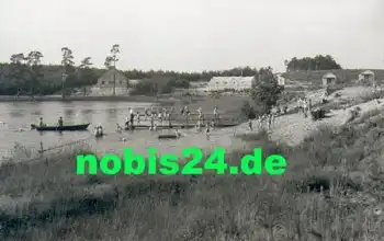 15859 Kehrigk Kinderferienlager der Humbióld Uni Gr. Milasee Badestelle *1959 Hanich0084
