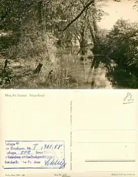 16775 Menz Pölzow Kanal Druckgenehmigung *1956 Hanich0248