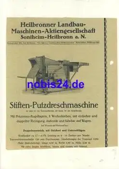 Heilbronner Landbau Maschinen Werbung Prospektblatt