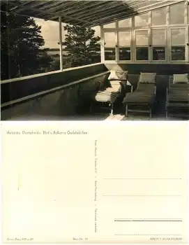 16835 Heilstätte Klosterheide Balkon mit Blick zu Gudelack See *1956 Hanich0051