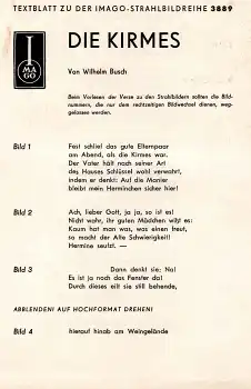 IMAGO Strahlbild Radebeul Textblatt 3889 "Die Kirmes" Wilhelm Busch