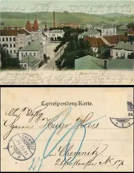 Schluckenau Bahhofstrasse o 7.8.1905