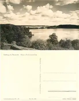 17258 Feldberg Mecklenburg Haus See und Breiter Ludien See *ca.1960 Hanich0260