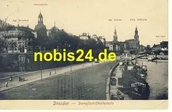 Dresden Altstadt Dampfschiffhaltestelle o 1917