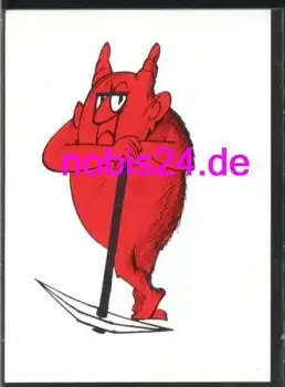 Teufel mit Spitzhacke Krampus  *ca.1985