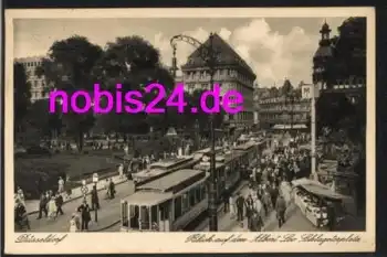 Düsseldorf Ortsmitte Strassenbahn o 27.10.1934